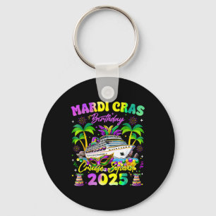 Llavero Familia Mardi Gras Birthday Cruise Squad