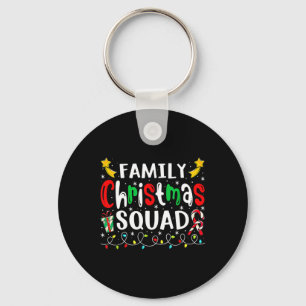 Llavero Familia Navidades Santa Hat Crew Fun Mujeres Hombr