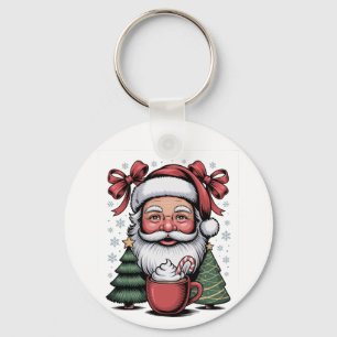 Llavero Familia navideña Red Coquette Santa Xmas