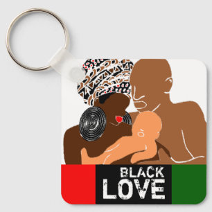 Llavero Familia Negra Marrón Amor Negro