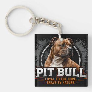 Llavero 🐾 Familia Orgullosa Amante de Pit Bull 🐾
