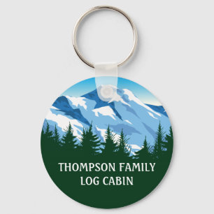 Llavero Familia personalizado Cabaña Naturaleza de la Mont