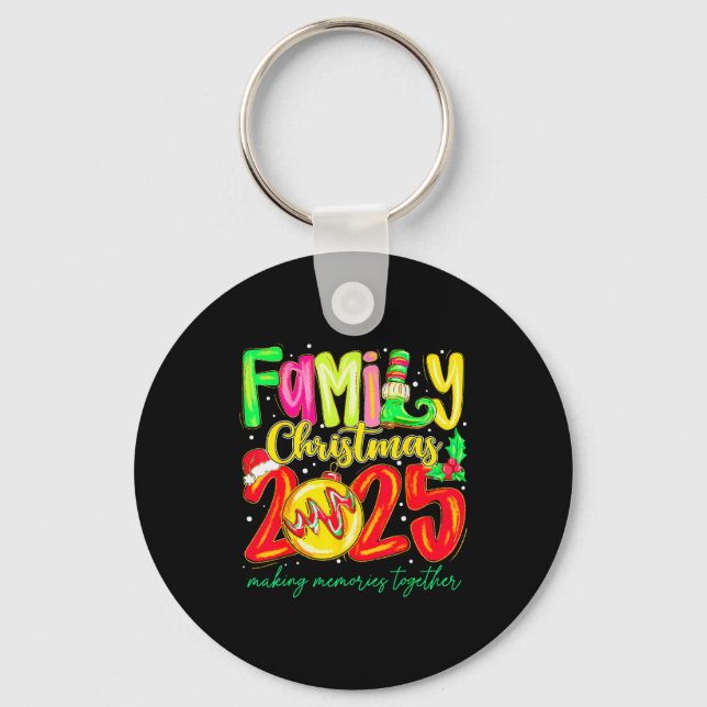 Llavero Family Christmas 2025 Matching Santa Tee Xmas Paja (Anverso)