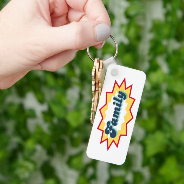 Llavero Family, comic book pop design (Mano)