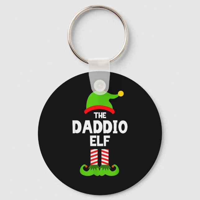 Llavero Family Daddio Elf Christmas Matching Pajama Funny  (Anverso)