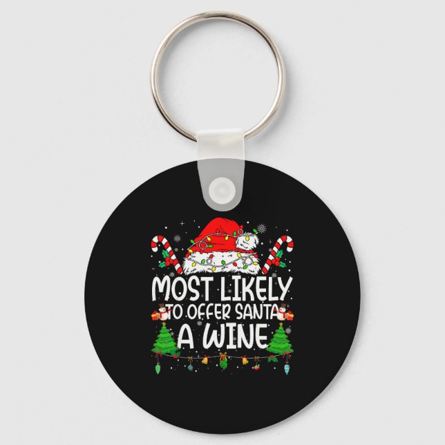 Llavero Family Matching Xmas Most Likely To Offer Santa A  (Anverso)