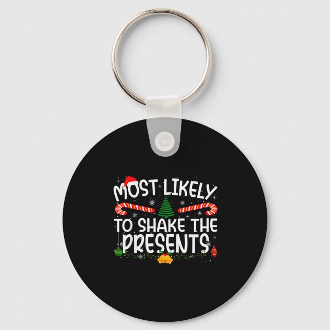 Llavero Family Matching Xmas Most Likely To Shake The  (Anverso)