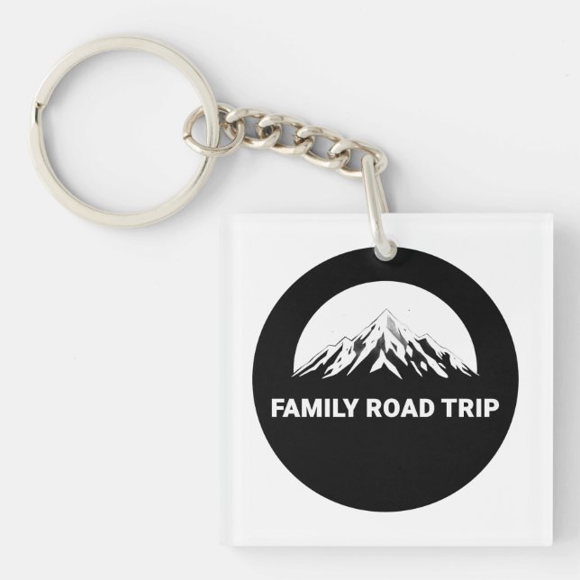 Llavero Family Road Trip Mountains Logo (Frente)