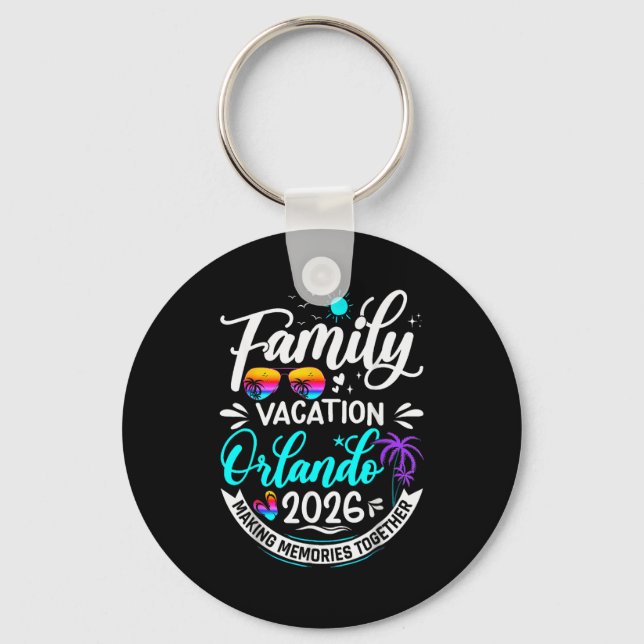 Llavero Family Vacation Orlando 2026 Matching Summer Vacat (Anverso)