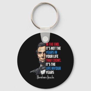 Llavero Famosa Abraham Lincoln Cita Inspiradora W Civil