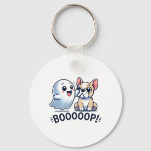 Llavero Famoso Fantasma Fantasma Bulldog francés Boop Easy
