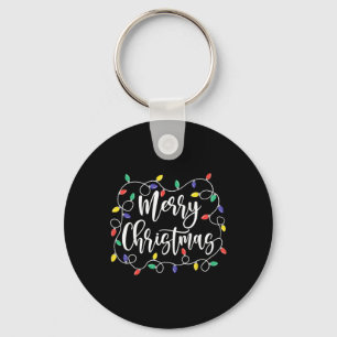 Llavero Famoso Feliz Navidad Luces navideñas Familia Hombr