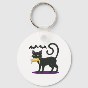 Llavero Famoso Gato Halloween Votando Elecciones 2024 En E