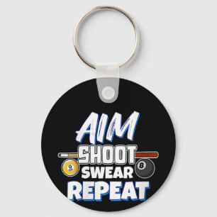 Llavero Famoso jugador de billar Aim regalo Bolas de Billa