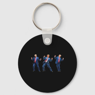 Llavero Famoso Navidad de danza de Trump navidad fiesta de