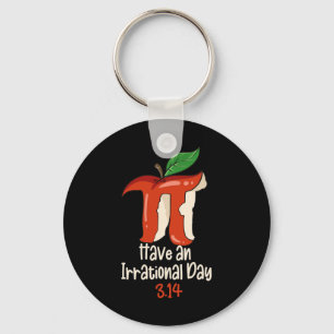 Llavero Famoso Símbolo De Día Pi Con Decoración De Apple F