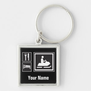 Llavero ¡Fanático del Snowmobile - coma, duerma, vaya a