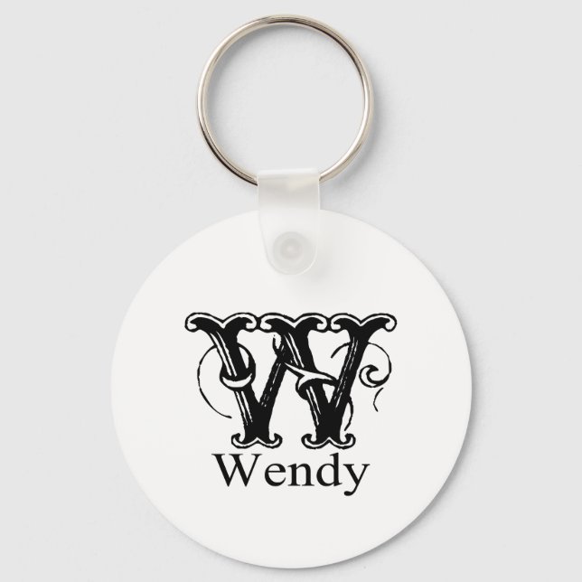 Llavero Fancy Monograma: Wendy (Anverso)
