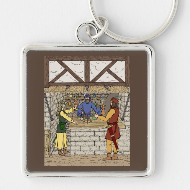 Llavero Fantasía Apothecary Shop (Frente)