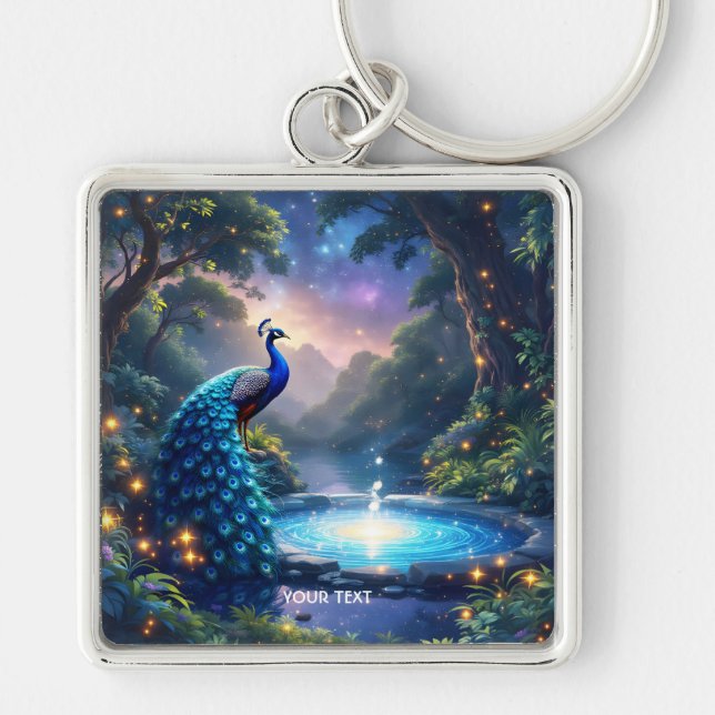 Llavero Fantasía Cuesta Noche Peacock (Frente)