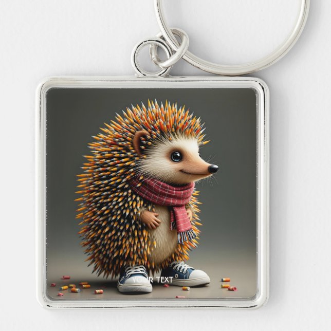 Llavero Fantasía Cute Hedgehog Agujas negras (Frente)
