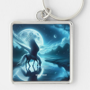 Llavero Fantasía Cute Horse Wings Moon