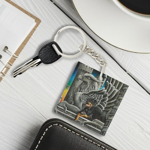 Llavero Fantasía de Rottweiler Dog Gargoyle