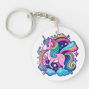 Llavero Fantasía de Unicornio vibrante