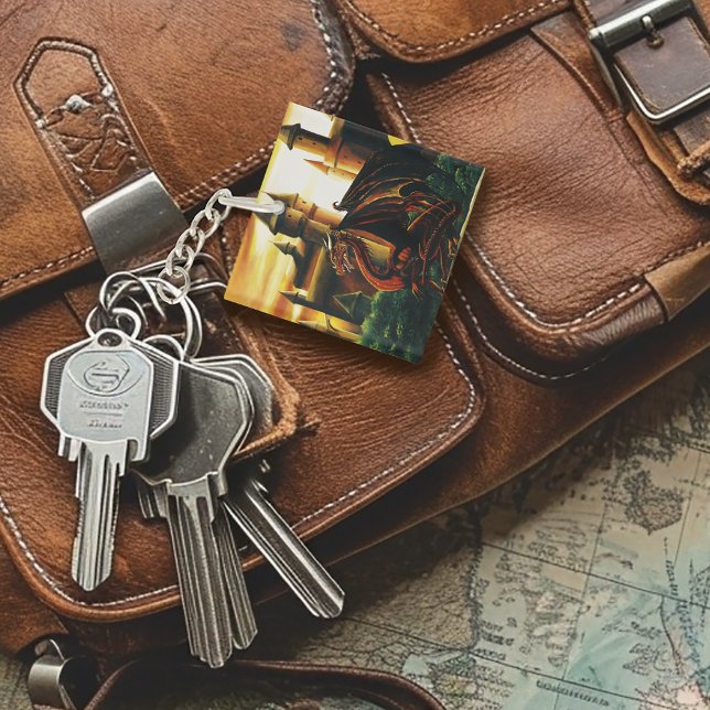 Llavero Fantasía del Castillo del Dragón Rojo (Subido por el creador)