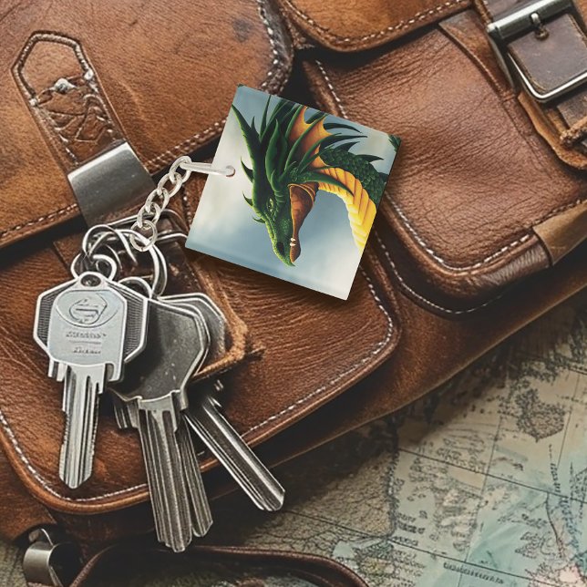 Llavero Fantasía del Dragón Verde (Subido por el creador)