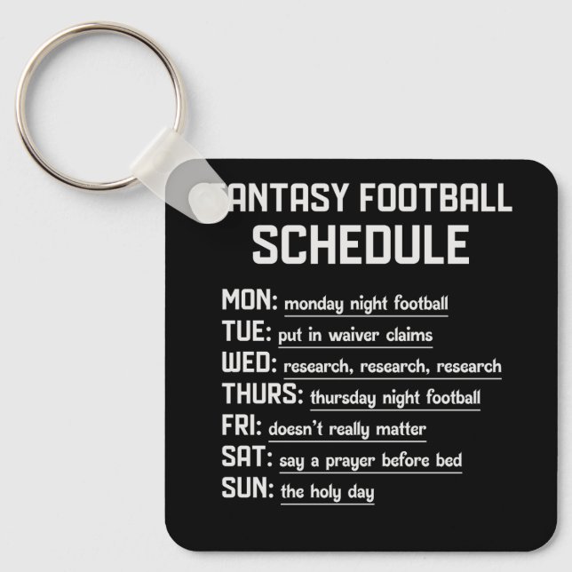 Llavero Fantasía Fantasía Programar Fútbol Nocturno Favori (Anverso)