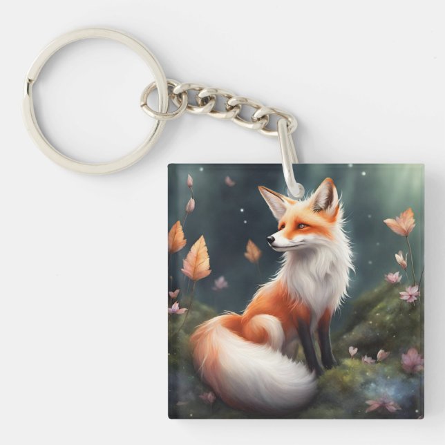 Llavero Fantasía Fox Nature Art (Frente)