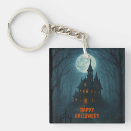 Llavero Fantasía gótica | Castillo de Hauned y luz de luna