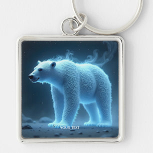 Llavero Fantasía lindo oso polar fantasmal