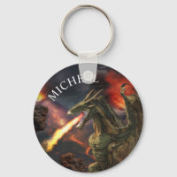 Fantasía Mágica del Dragón Respirador de Fuego