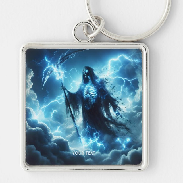 Llavero Fantasía nubes de tormenta barata iluminan (Frente)