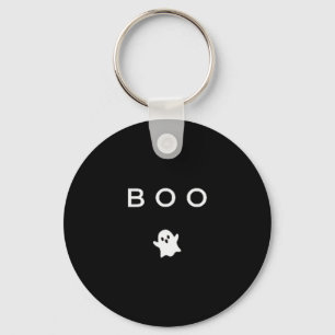 Llavero Fantasma Boo Halloween Sutil Mínimo Otoño Divertid
