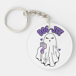 Llavero Fantasma Boo-Jee Cute Halloween con Tumbler de 40 