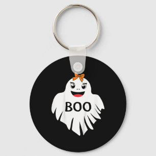 Llavero Fantasma Con Chicas De Bow Boo Camiseta Halloween