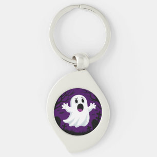 Llavero Fantasma de Dibujos Animados Adorable en Halloween