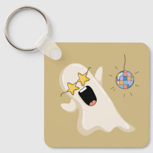 Llavero Fantasma de discoteca con gafas de estrella