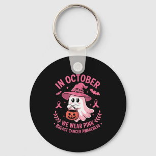Llavero Fantasma de Halloween en Octubre Nk Cáncer de Mama