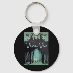Llavero Fantasma Del Bosque Criptid Wendigo Madera