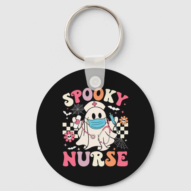 Llavero Fantasma enfermera Fantasma Halloween Enfermería G (Anverso)