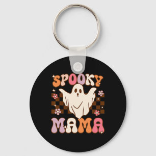 Llavero Fantasma fantasma de Halloween Retro Groovy Disfra