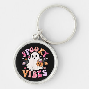 Llavero Fantasma Fantasma Retro Groovy Halloween