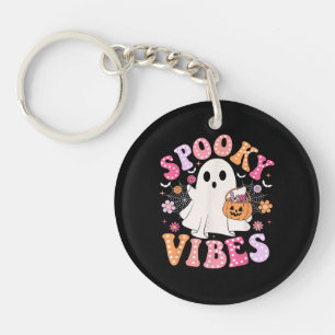 Llavero Fantasma Fantasma Retro Groovy Halloween