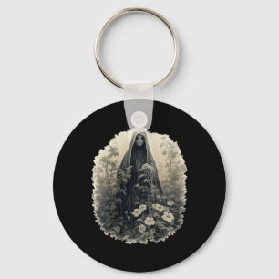 Llavero Fantasma Gótica En El Bosque Fantasma Floral Vinta