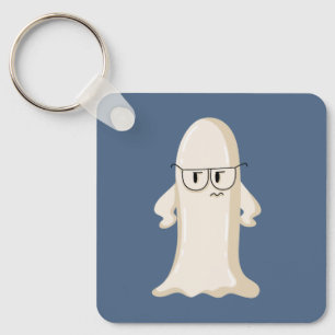 Llavero Fantasma gruñón con gafas