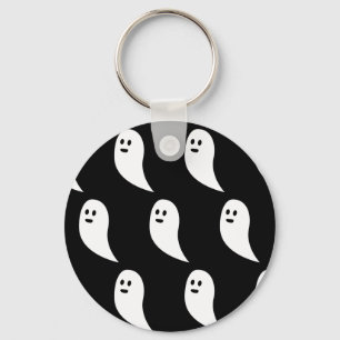 Llavero Fantasma Halloween blanco negro lindo patrón Tu no